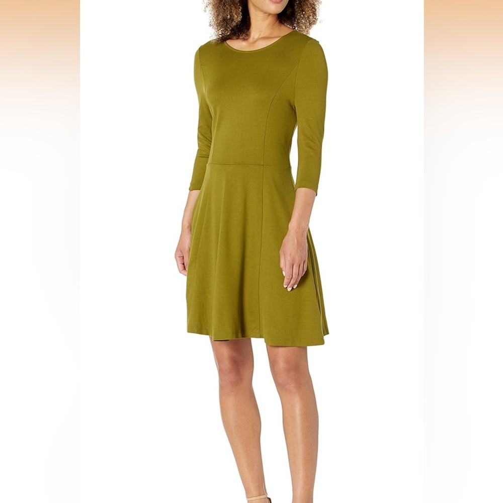 Lark and Ro Olive Green Women's Dress